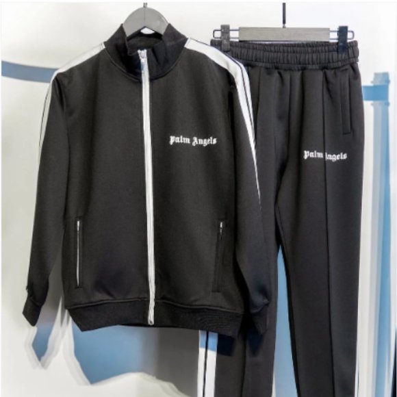 PALM ANGELS MEN'S FULL TRACKSUIT SET HOODIE & PANTS - All Sizes - All Colors - Picture 13 of 15
